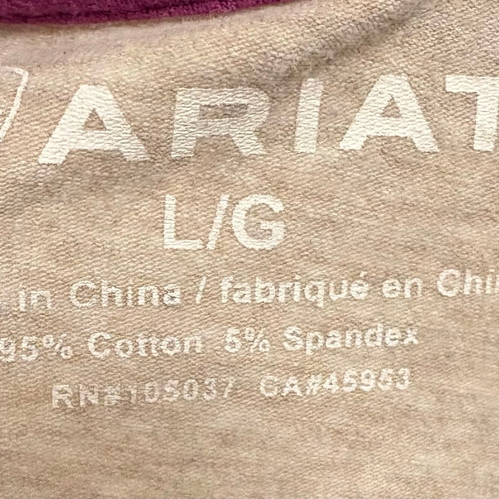 Ariat Varsity BaseBall Raglan Top - Picture 4 of 4